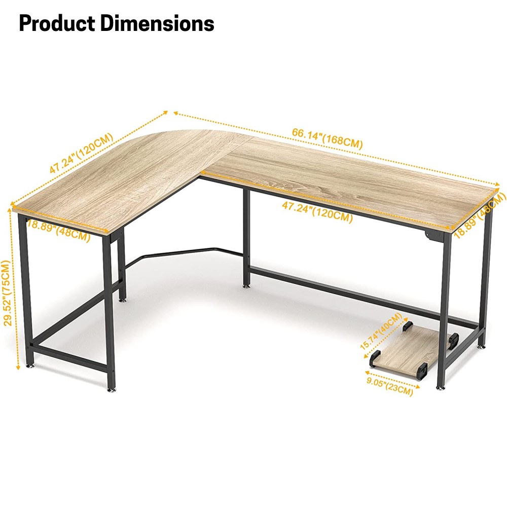 L-Shaped Corner Desk: image 8