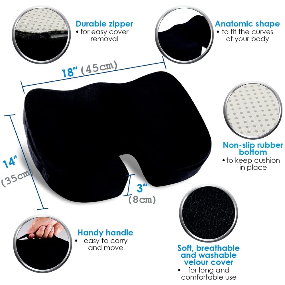 Seat Cushion and Lumbar Support Pillow: image 8