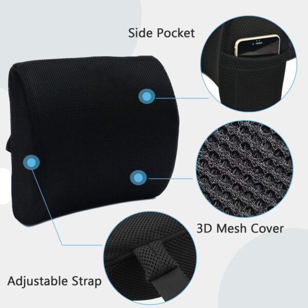 buy seat cushion & lumbar support pillow for office chair sell online